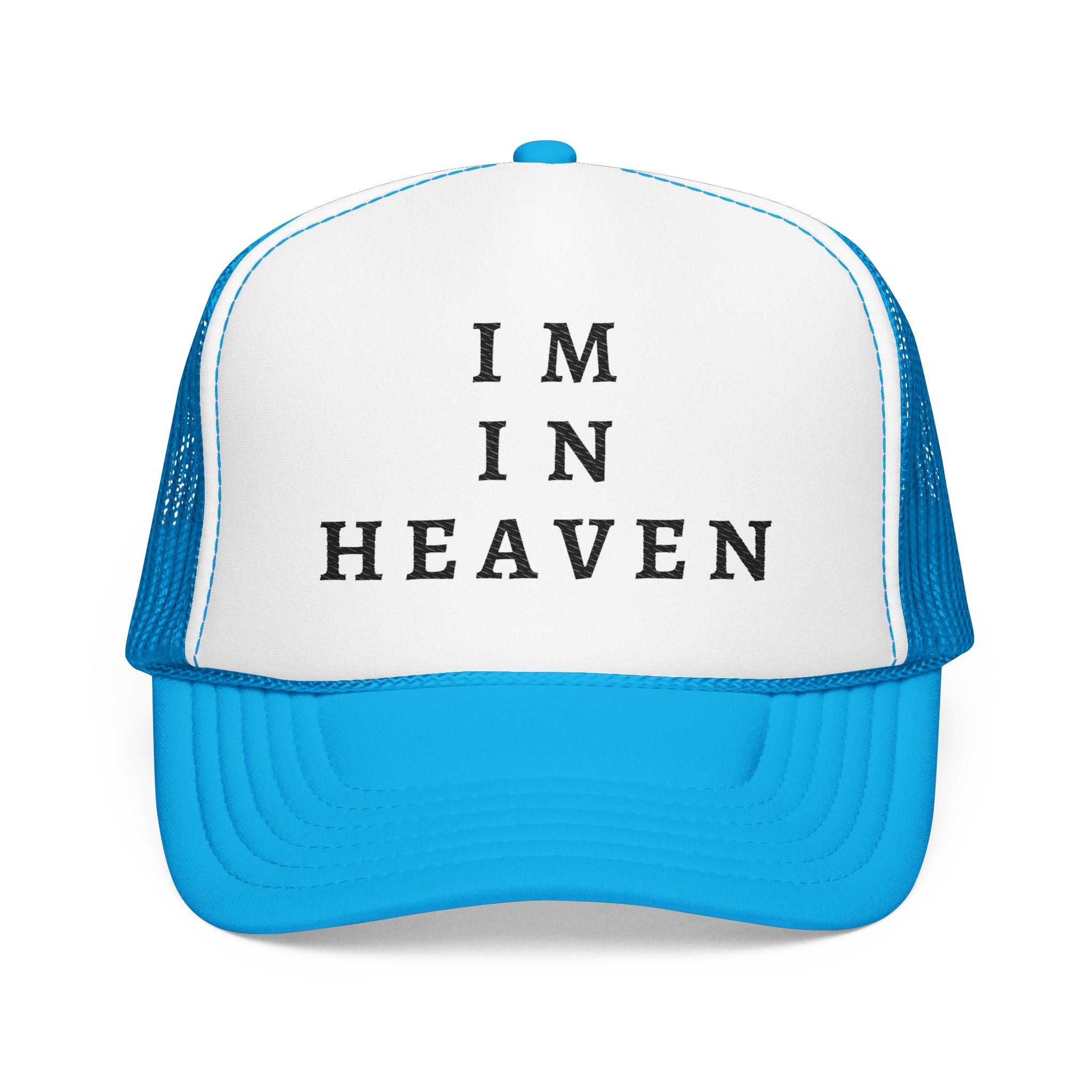 Heavenly Vibes Foam Trucker Hat - Stylish Embroidered Cap