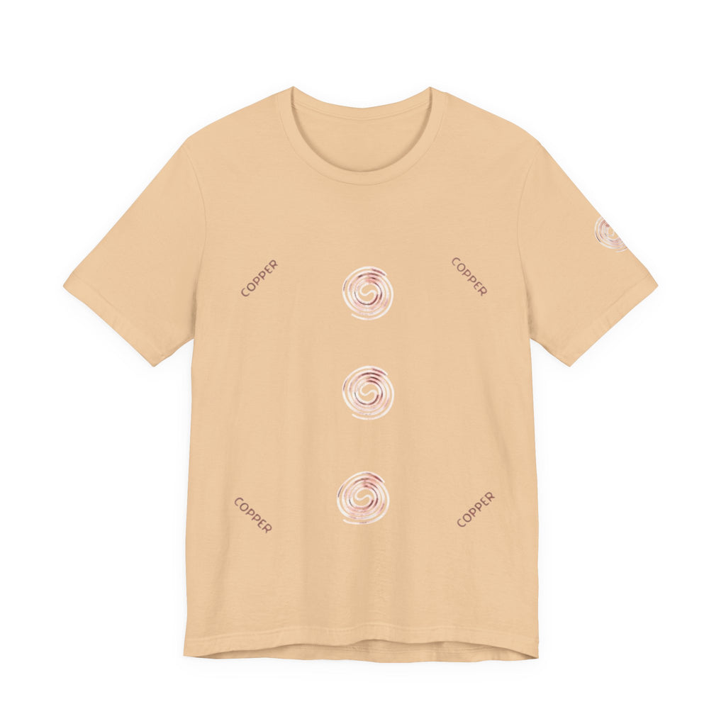 Unisex Casual Copper Tee