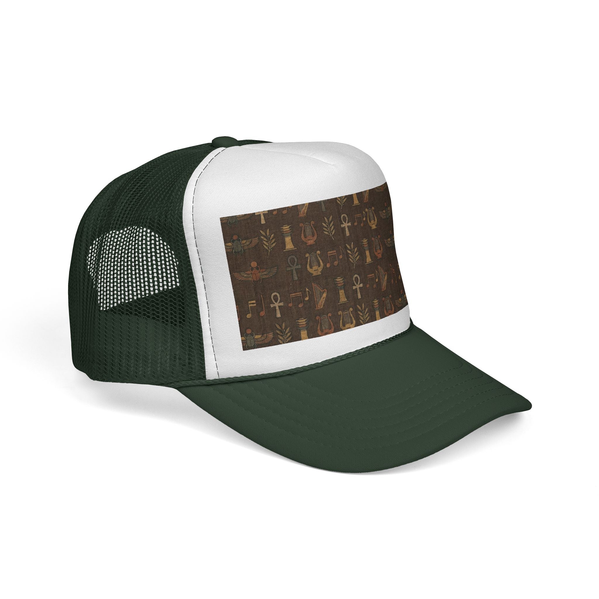 Egypt Print Trucker Cap