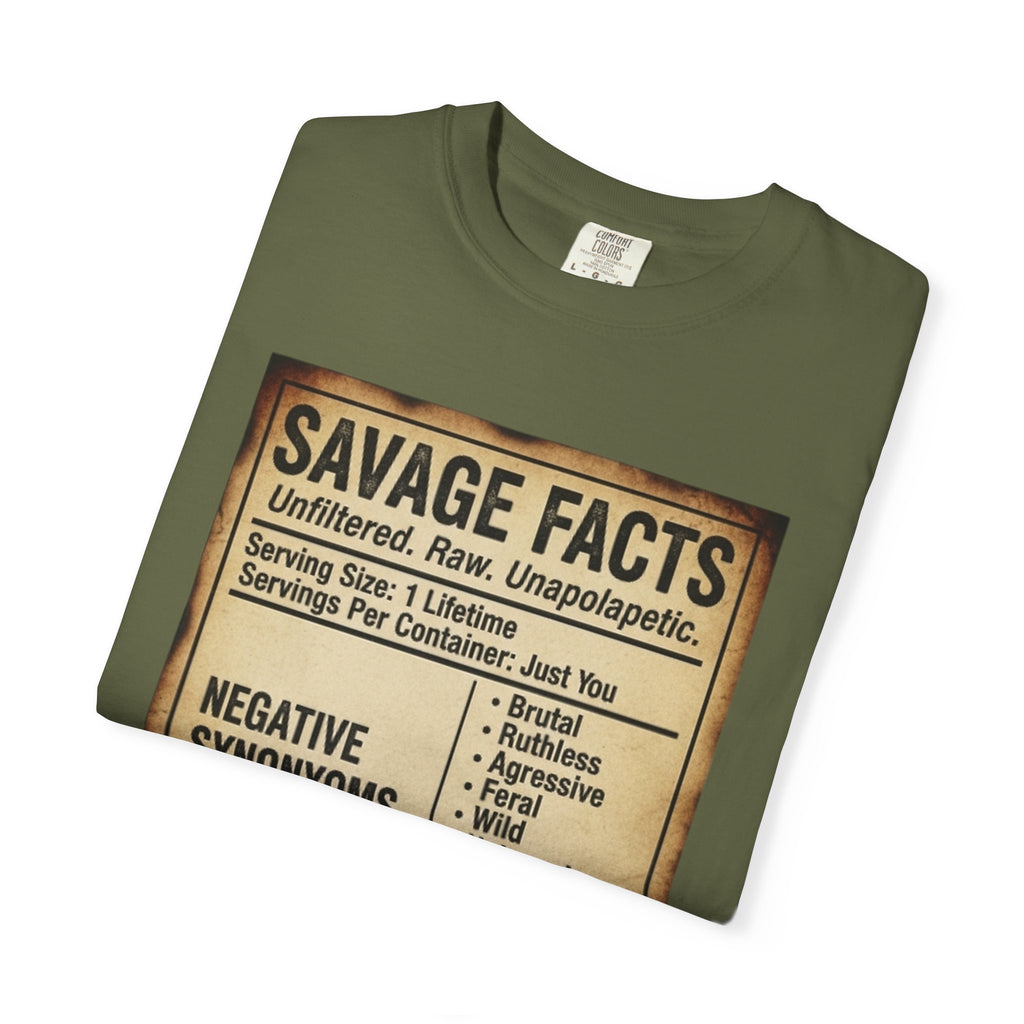 Savage Facts Unisex T-Shirt - Unfiltered & Raw Graphic Tee
