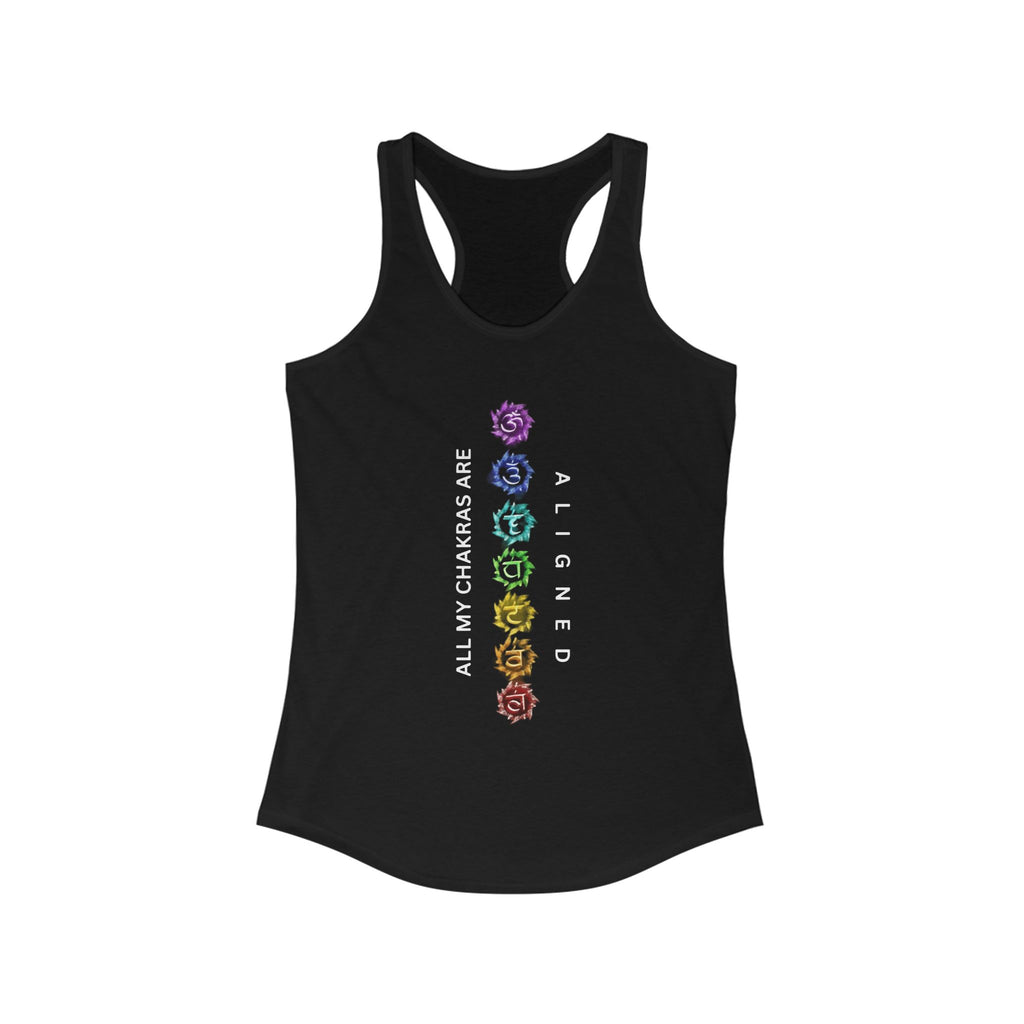 WKE WRLD Women's chakras aligned Racerback Tank