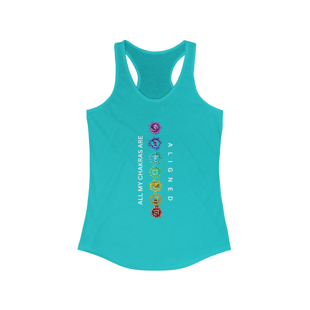 WKE WRLD Women's chakras aligned Racerback Tank