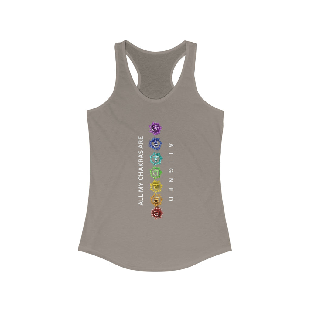 WKE WRLD Women's chakras aligned Racerback Tank