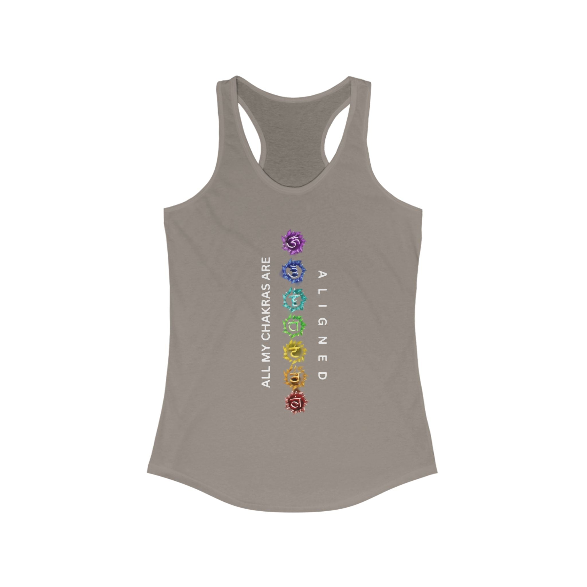WKE WRLD Women's chakras aligned Racerback Tank