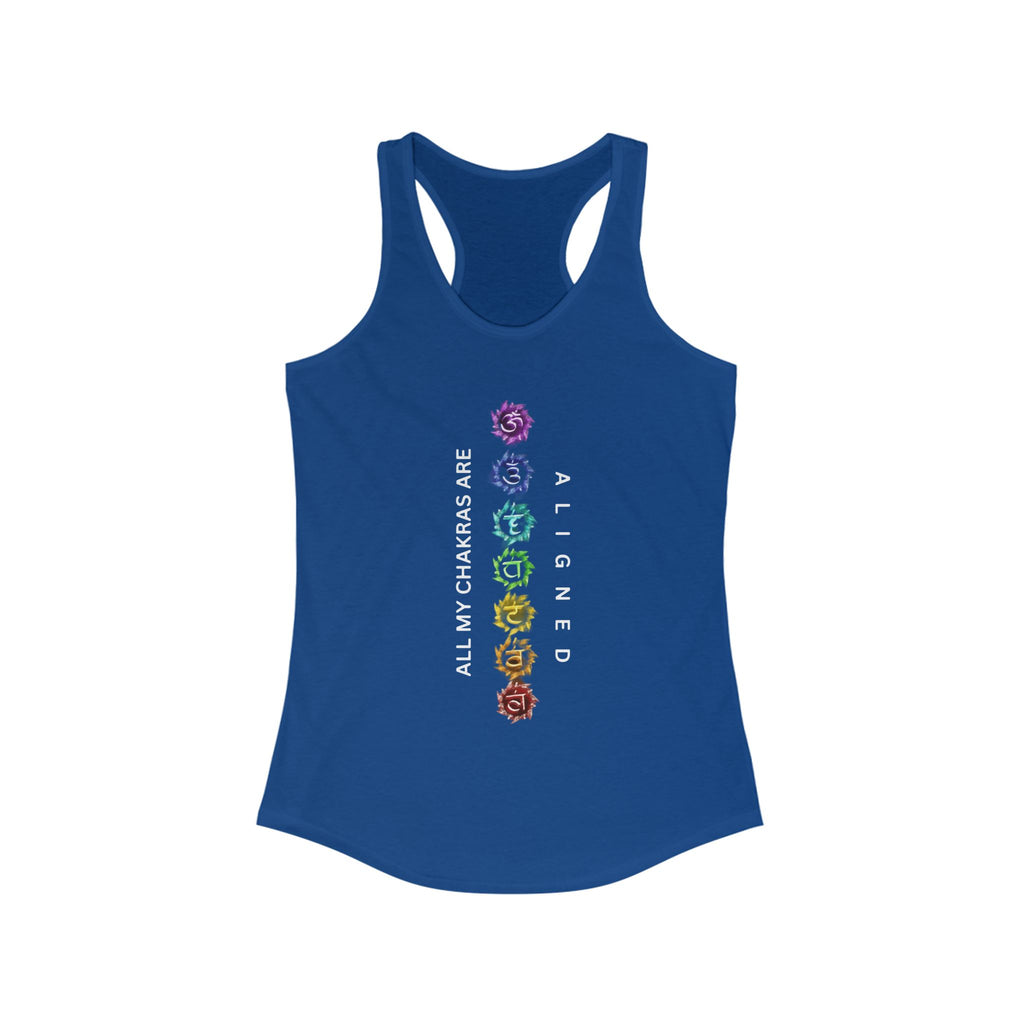 WKE WRLD Women's chakras aligned Racerback Tank