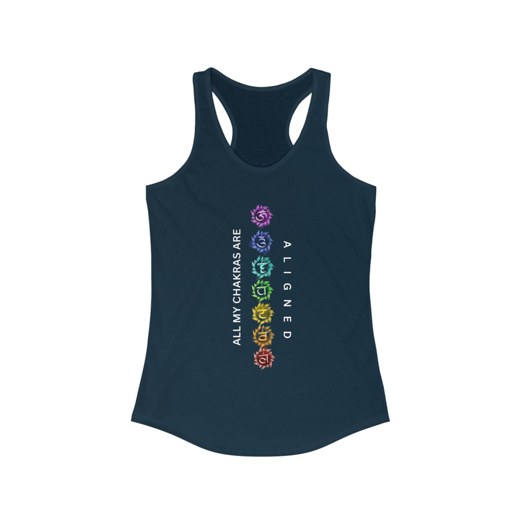 WKE WRLD Women's chakras aligned Racerback Tank
