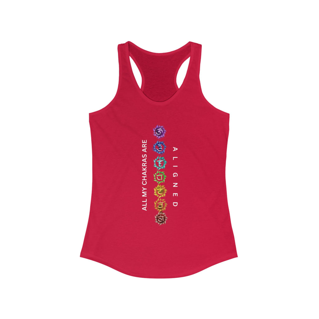 WKE WRLD Women's chakras aligned Racerback Tank