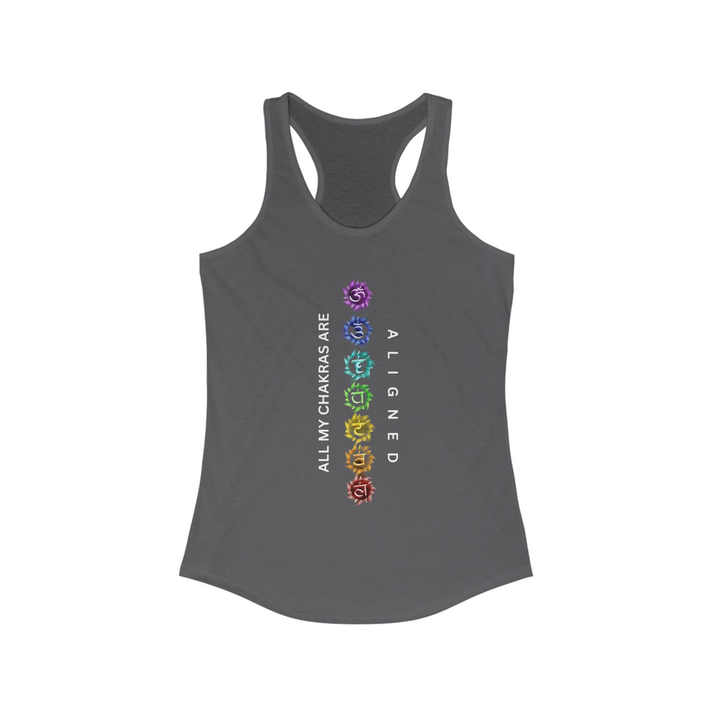 WKE WRLD Women's chakras aligned Racerback Tank