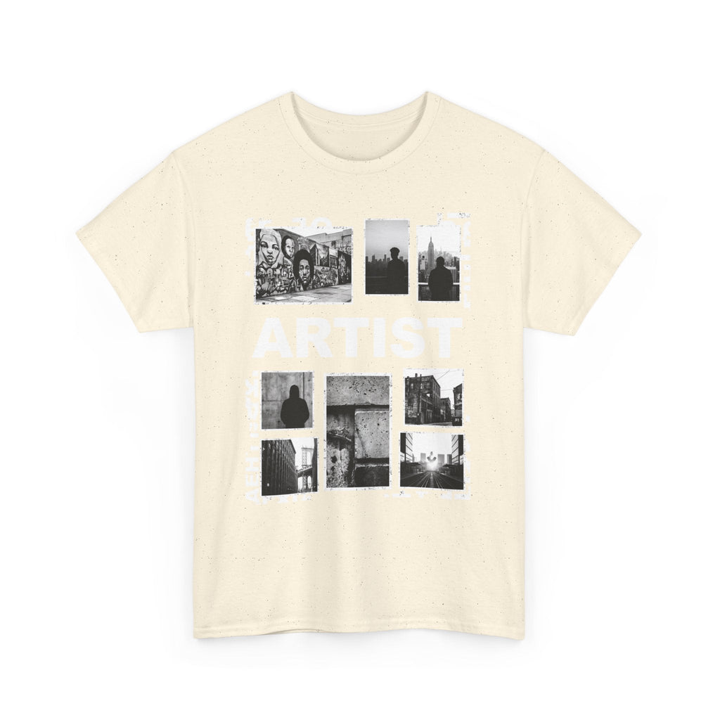 Artist Photo Collage Tee — "ARTIST" Graphic T-Shirt