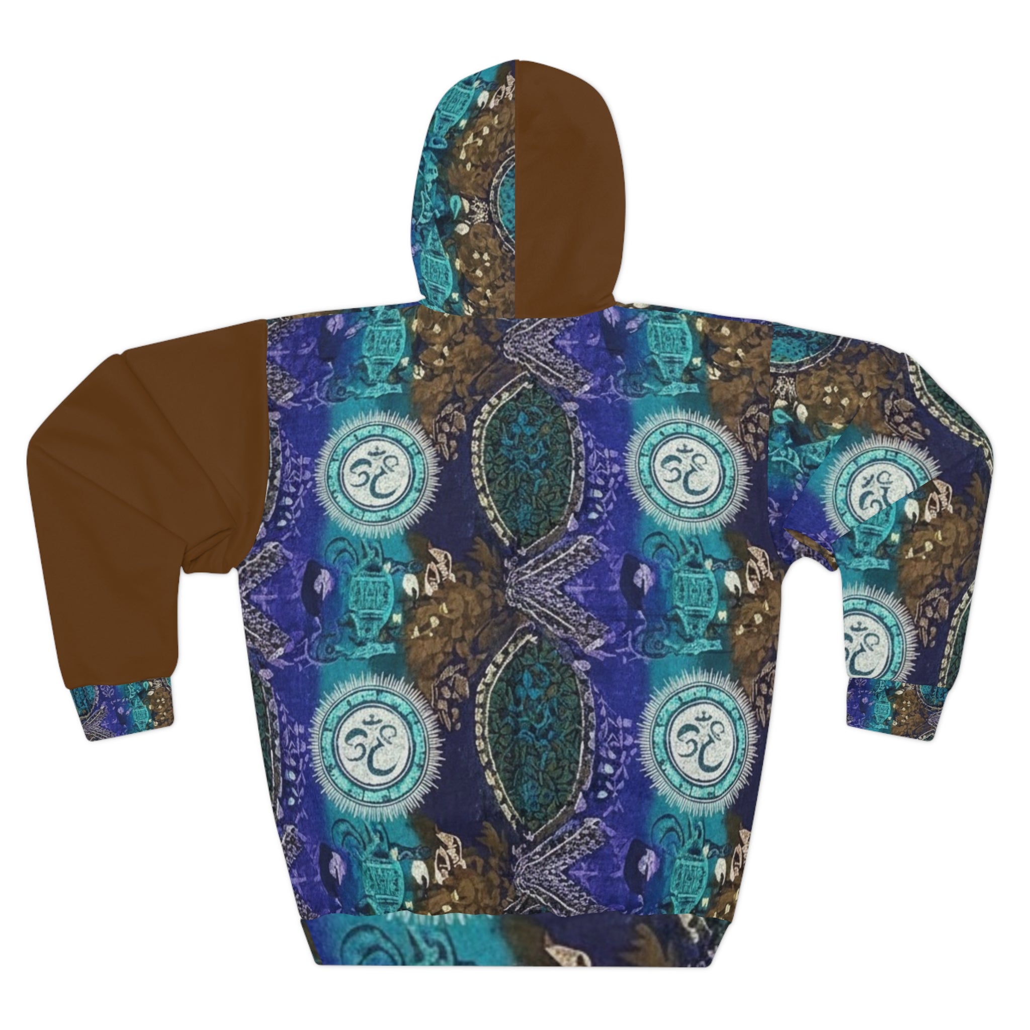 Bohemian Blue Paisley Hoodie - All-Over Print Pullover