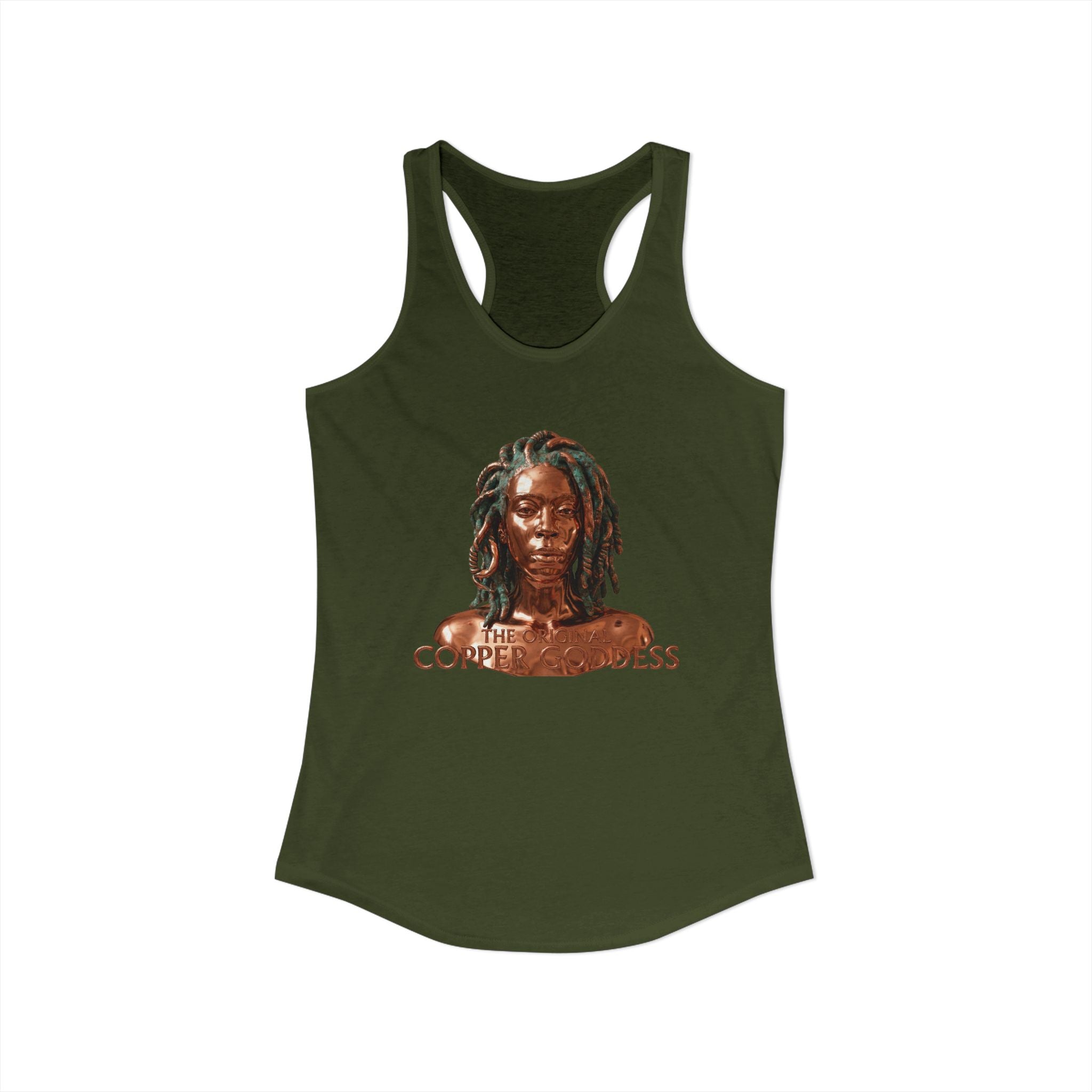 Copper Goddess Racerback Tank Top