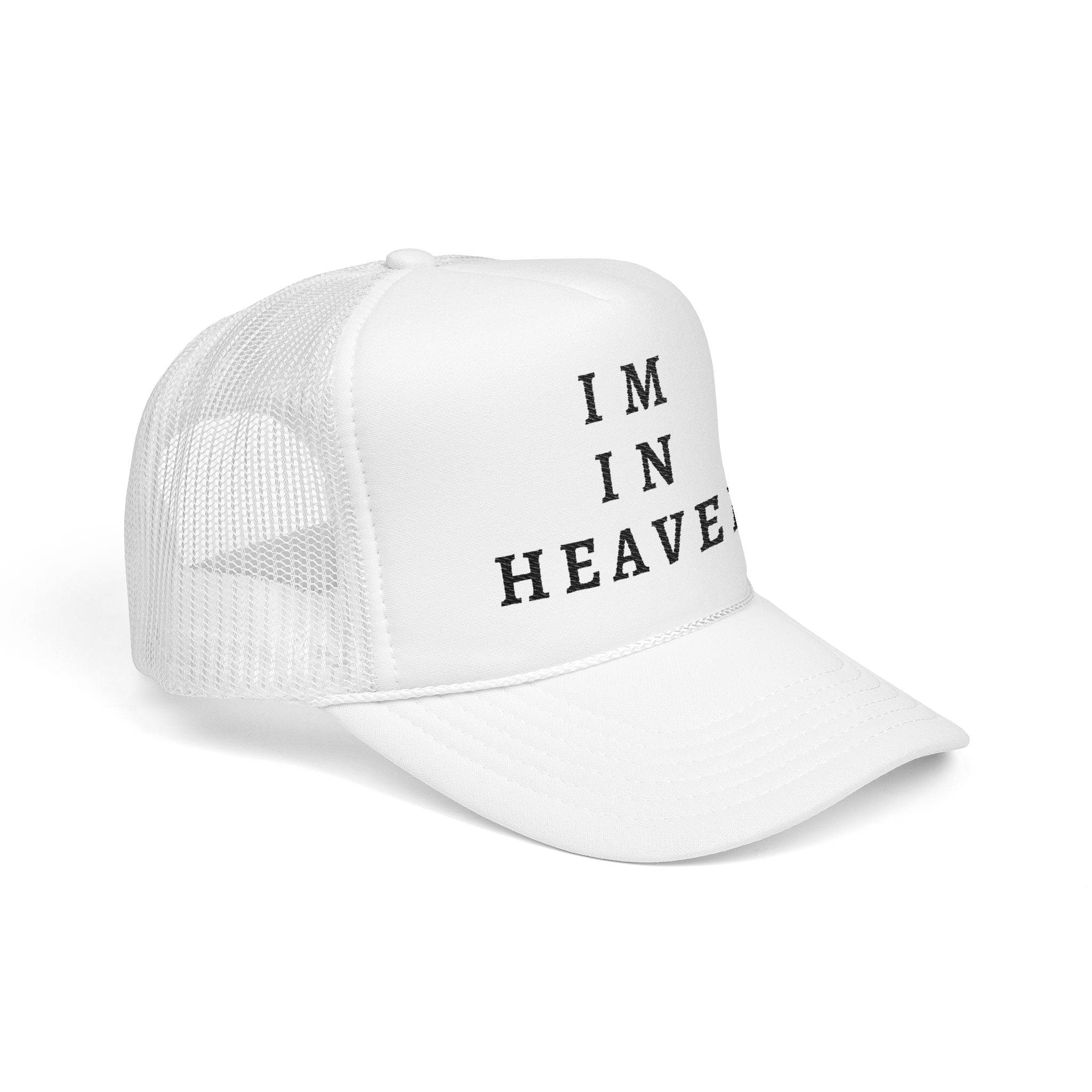 Heavenly Vibes Foam Trucker Hat - Stylish Embroidered Cap