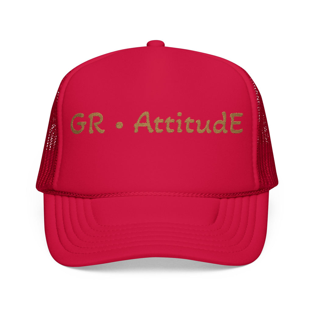 Embroidered Attitude Foam Trucker Hat