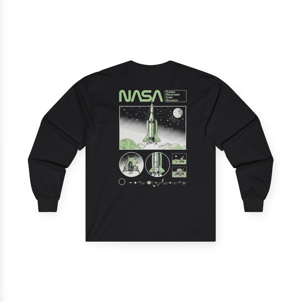 Ancestors NASA-Inspired Unisex Ultra Cotton Long Sleeve Tee - Space Exploration Graphic Shirt