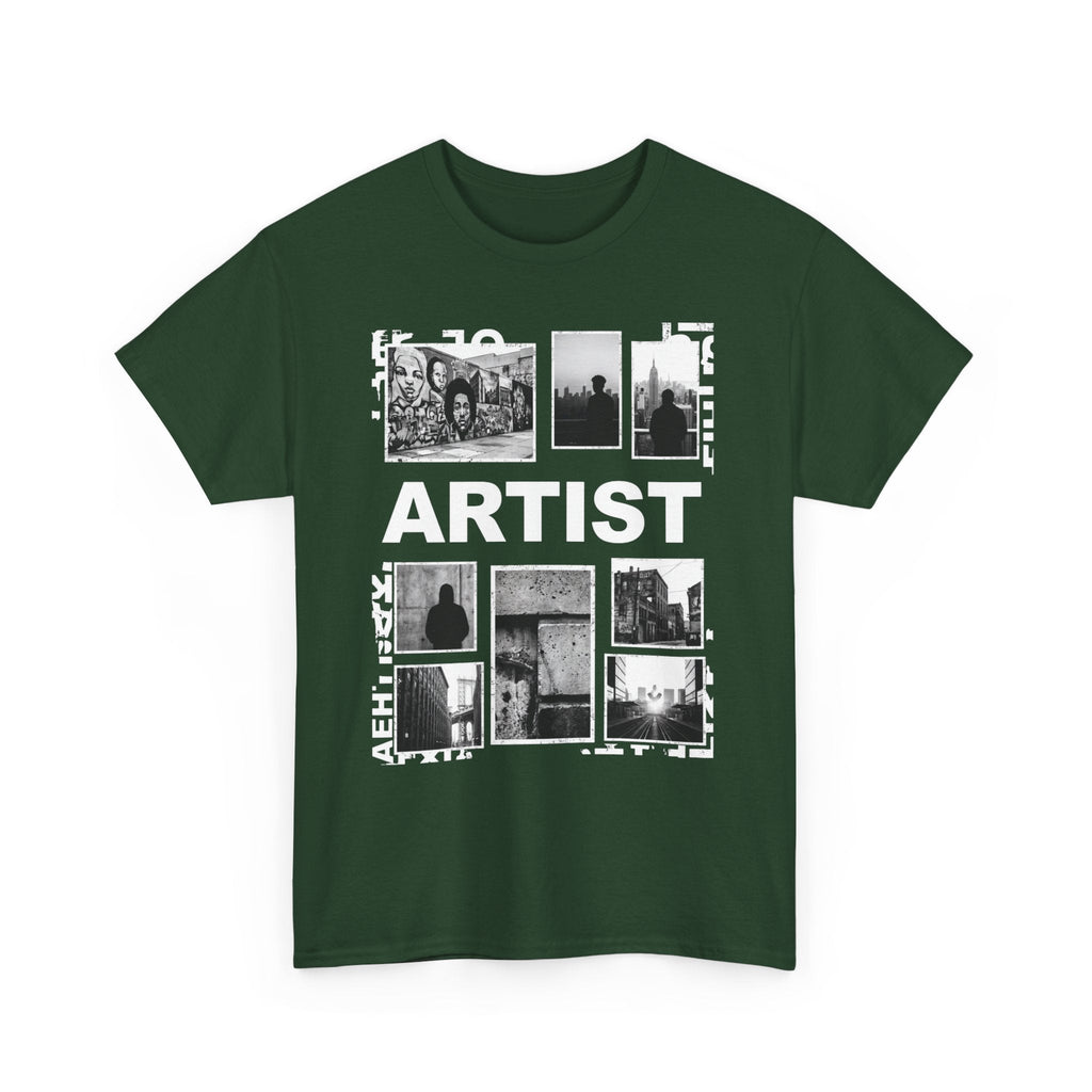 Artist Photo Collage Tee — "ARTIST" Graphic T-Shirt