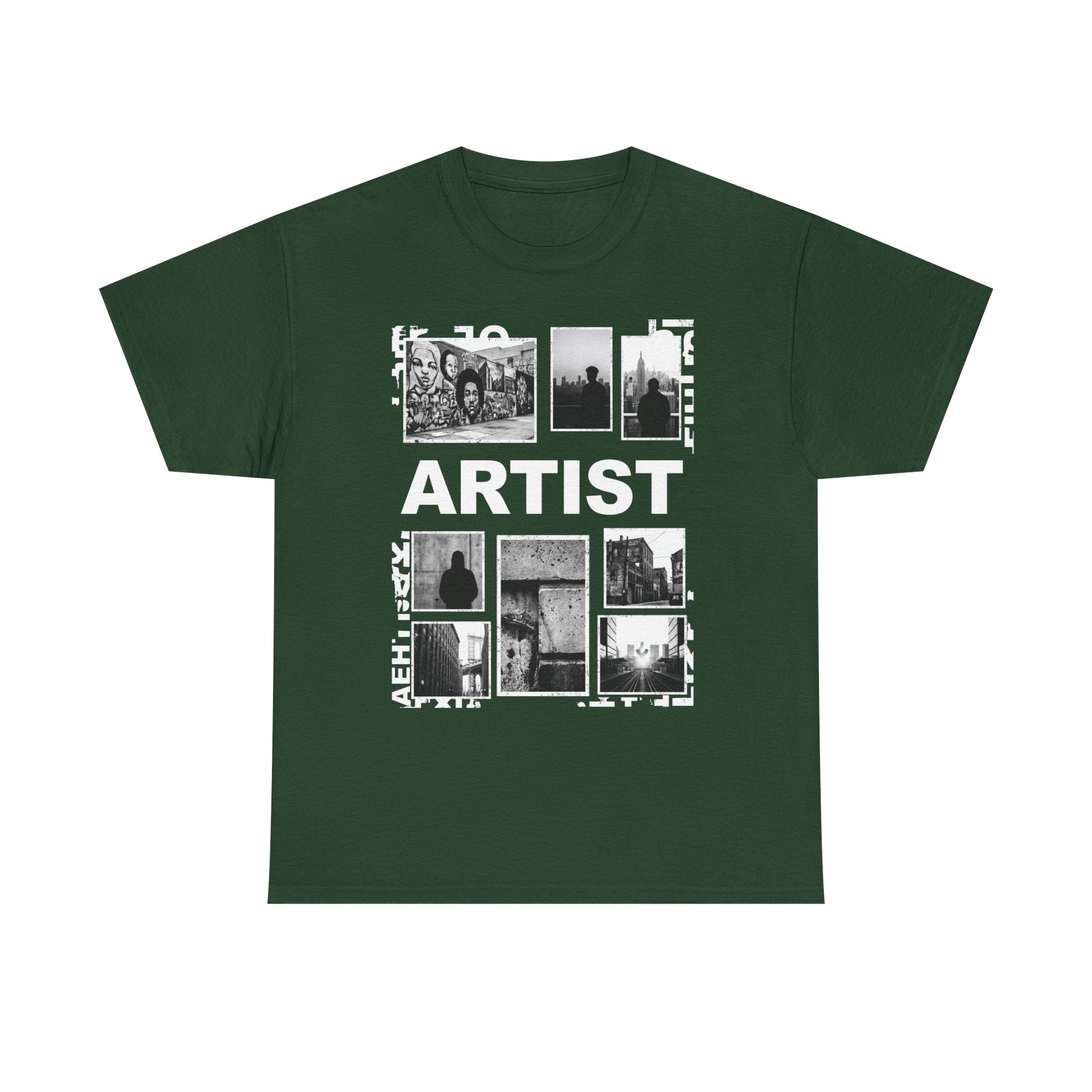 Artist Photo Collage Tee — "ARTIST" Graphic T-Shirt