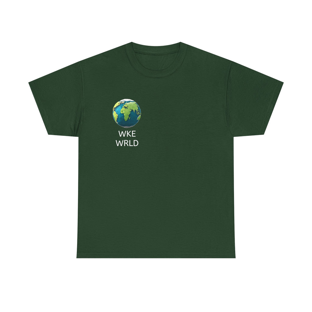 WKE WRLD Eco-Conscious Unisex Heavy Cotton Tee, Earth Day Gift, Nature Lover Shirt, Sustainable Fashion, Unisex Graphic Tee