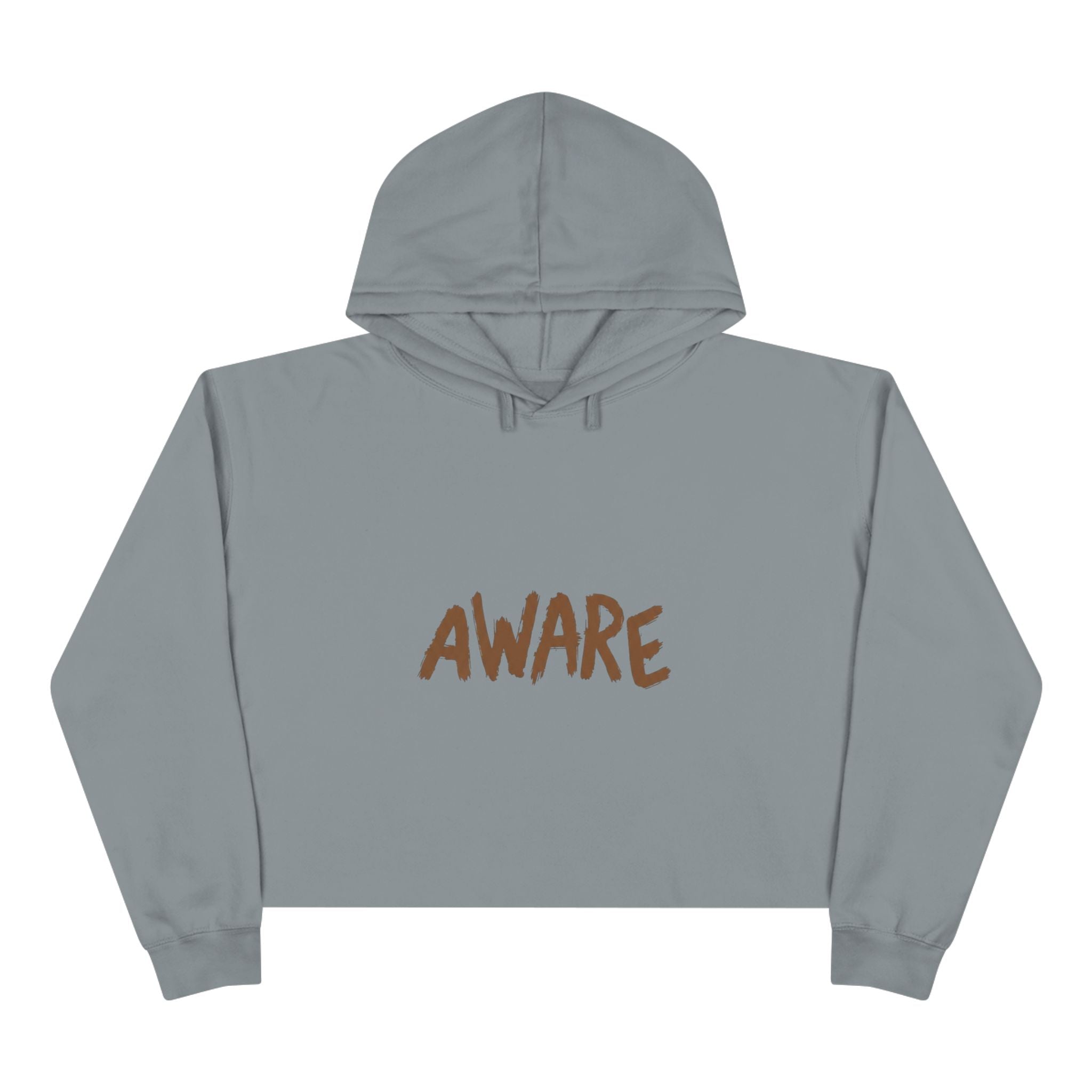 Awareness Crop Hoodie for Social Activists, Trendy Streetwear for Women, Unique Gift for Advocates, Comfortable Casual Wear