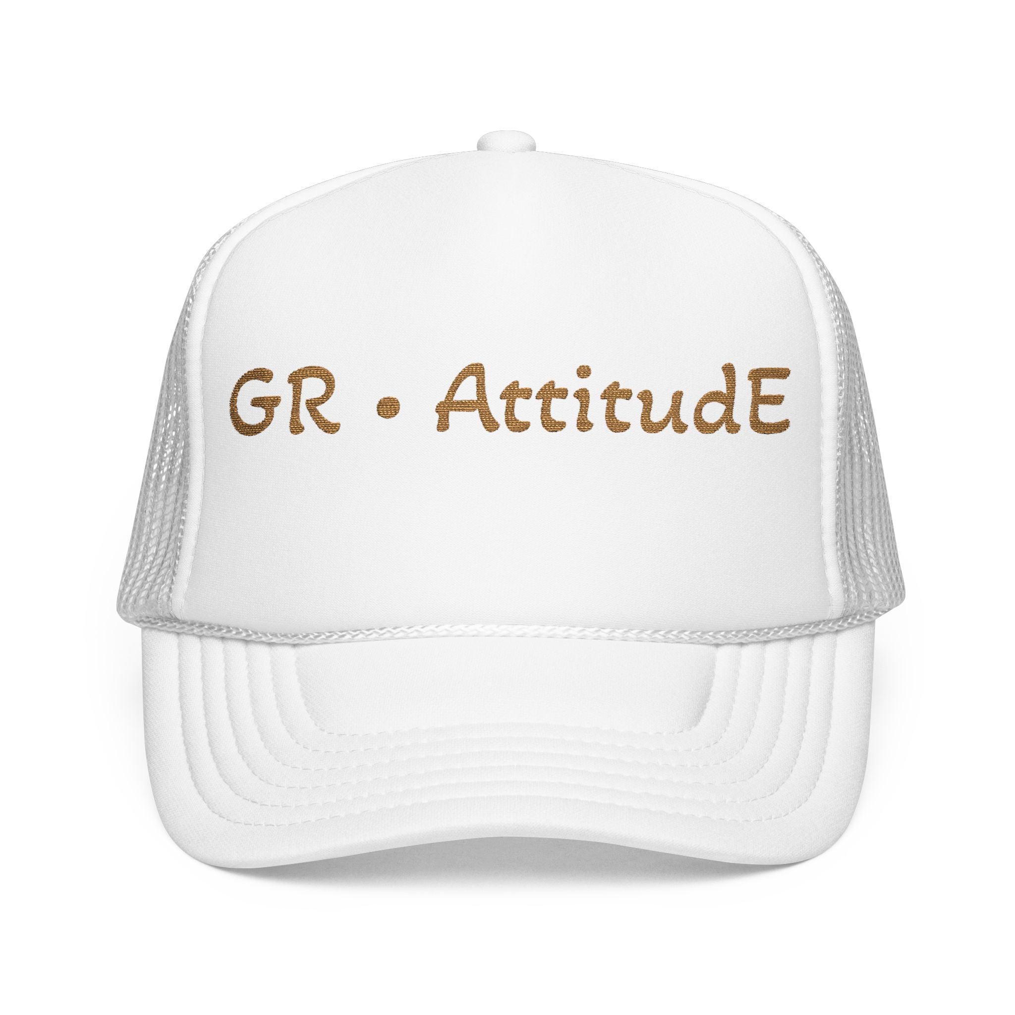 Embroidered Attitude Foam Trucker Hat