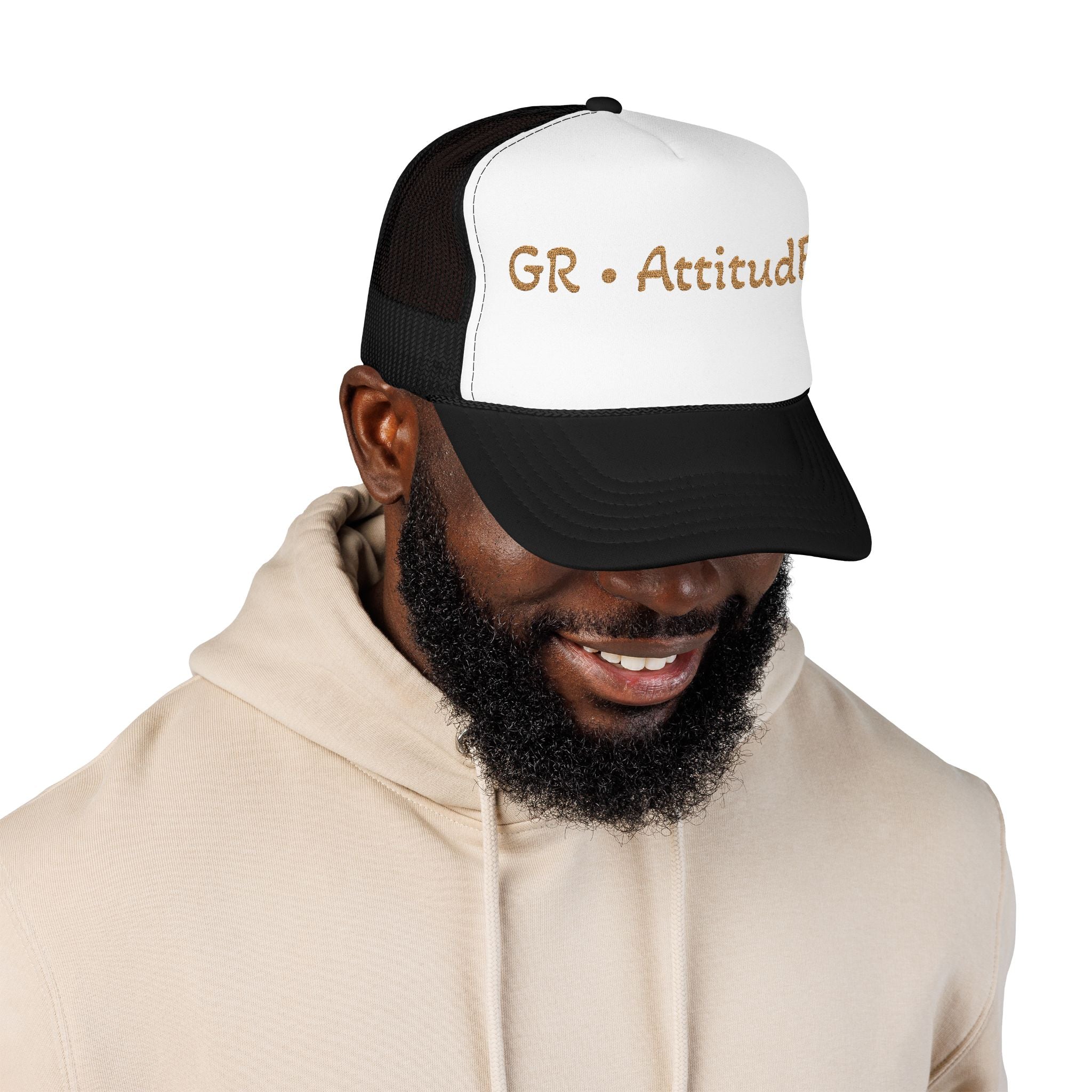 Embroidered Attitude Foam Trucker Hat
