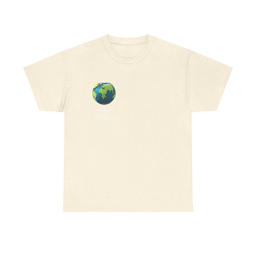 WKE WRLD Eco-Conscious Unisex Heavy Cotton Tee, Earth Day Gift, Nature Lover Shirt, Sustainable Fashion, Unisex Graphic Tee