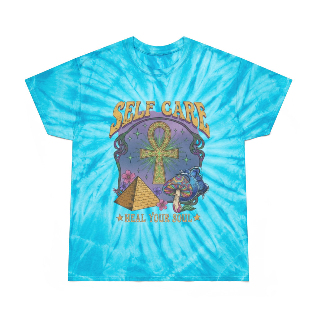 Self Care Tie-Dye Tee - Heal Your Soul