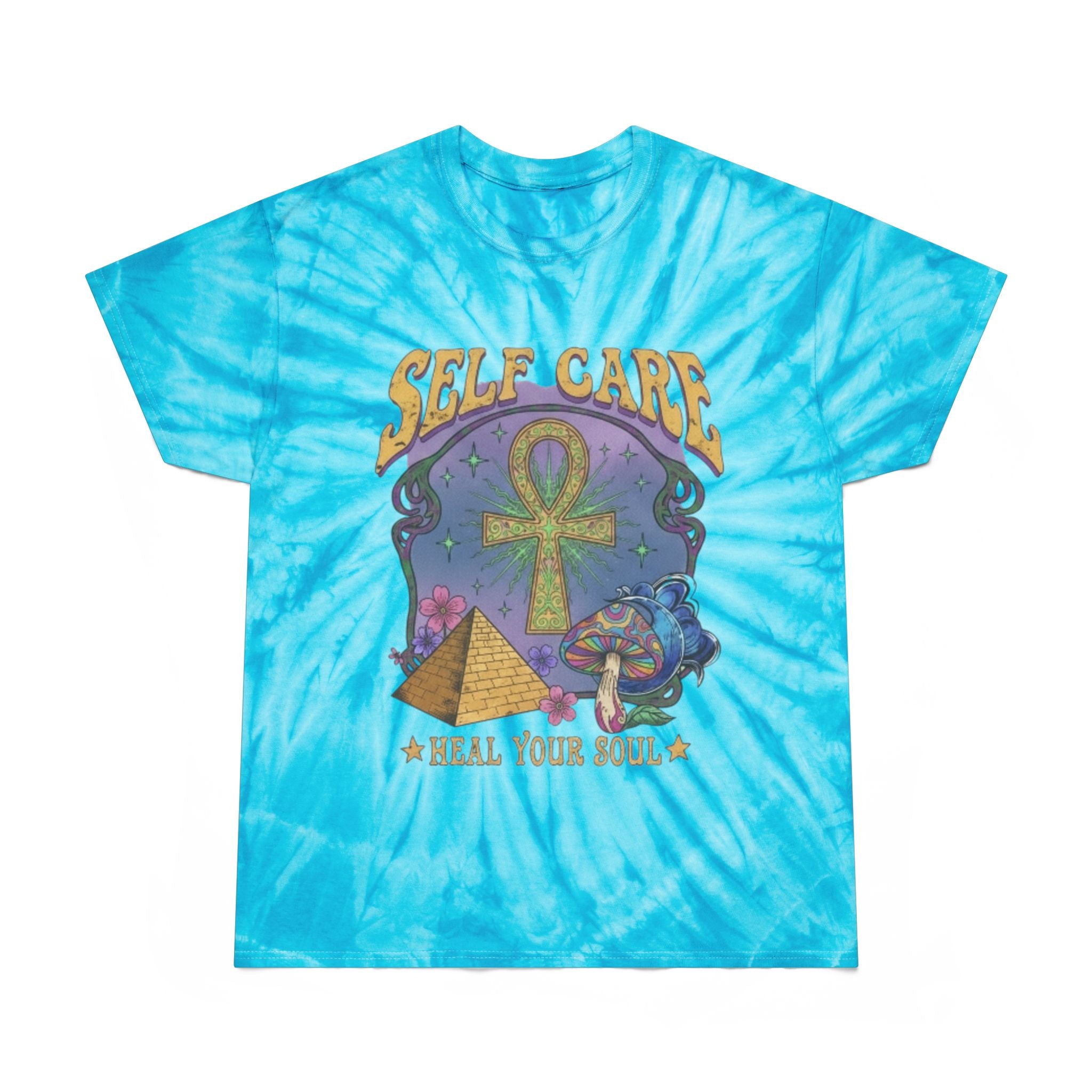 Self Care Tie-Dye Tee - Heal Your Soul