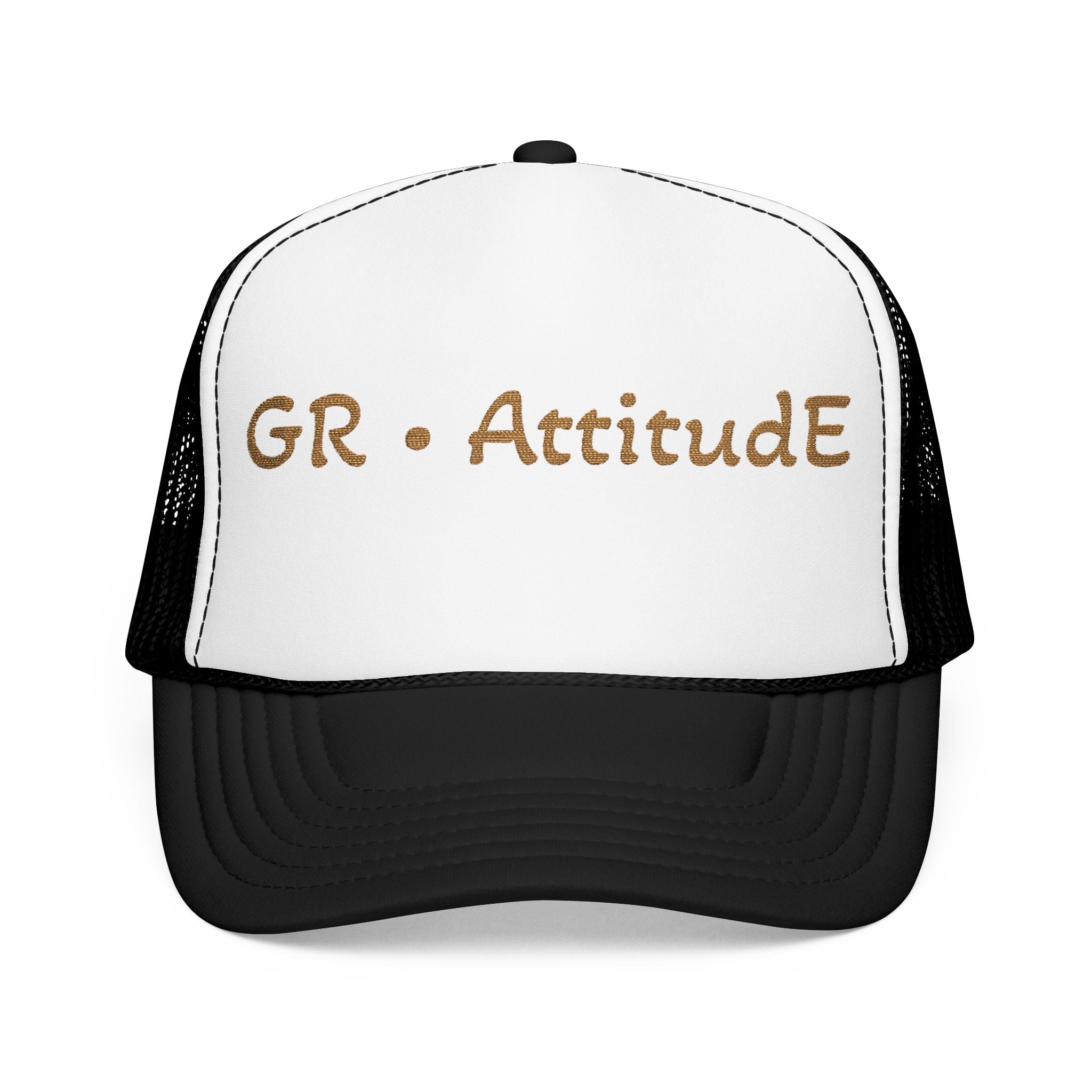 Embroidered Attitude Foam Trucker Hat