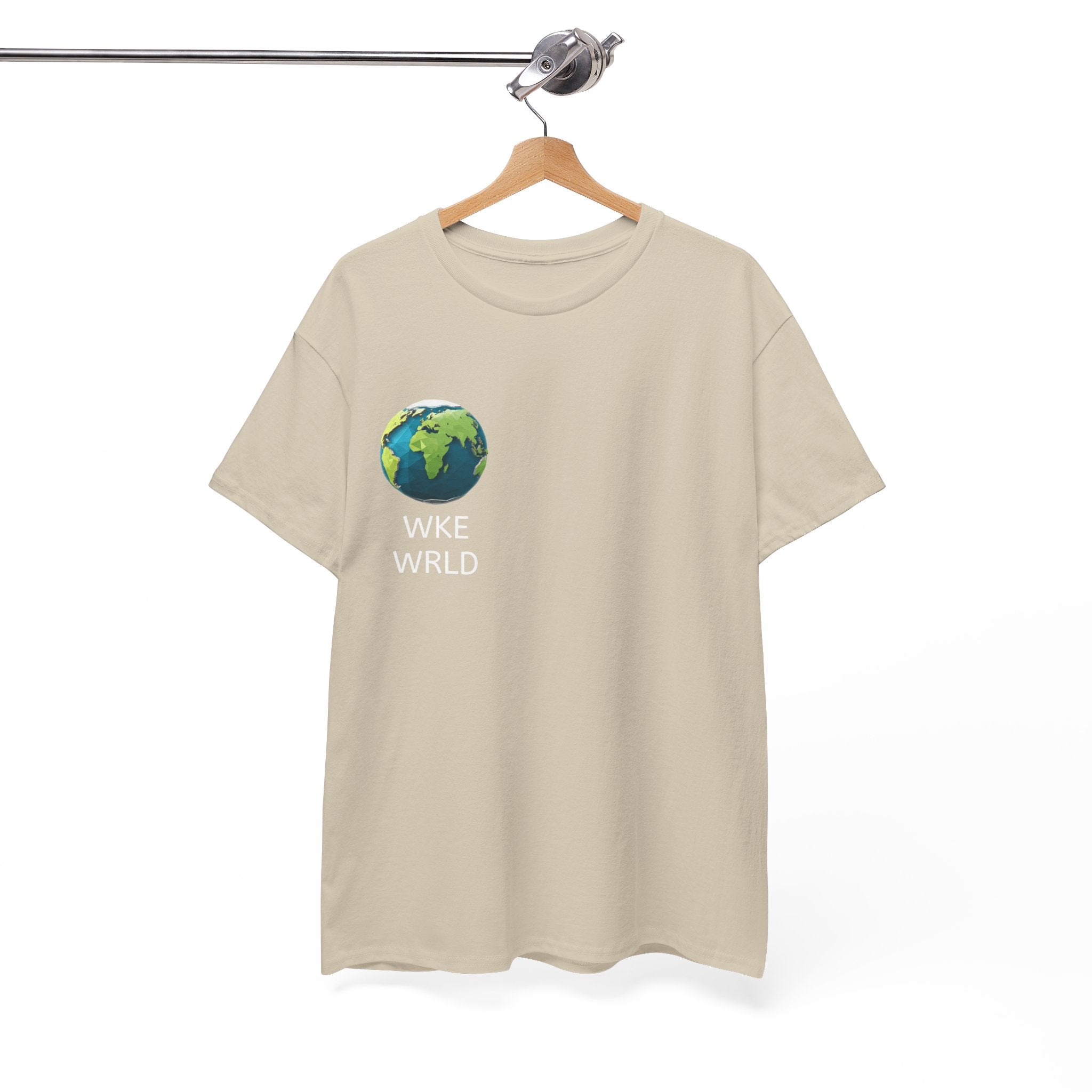 WKE WRLD Eco-Conscious Unisex Heavy Cotton Tee, Earth Day Gift, Nature Lover Shirt, Sustainable Fashion, Unisex Graphic Tee