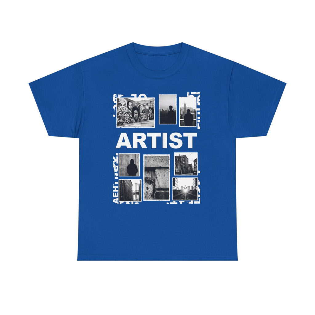 Artist Photo Collage Tee — "ARTIST" Graphic T-Shirt