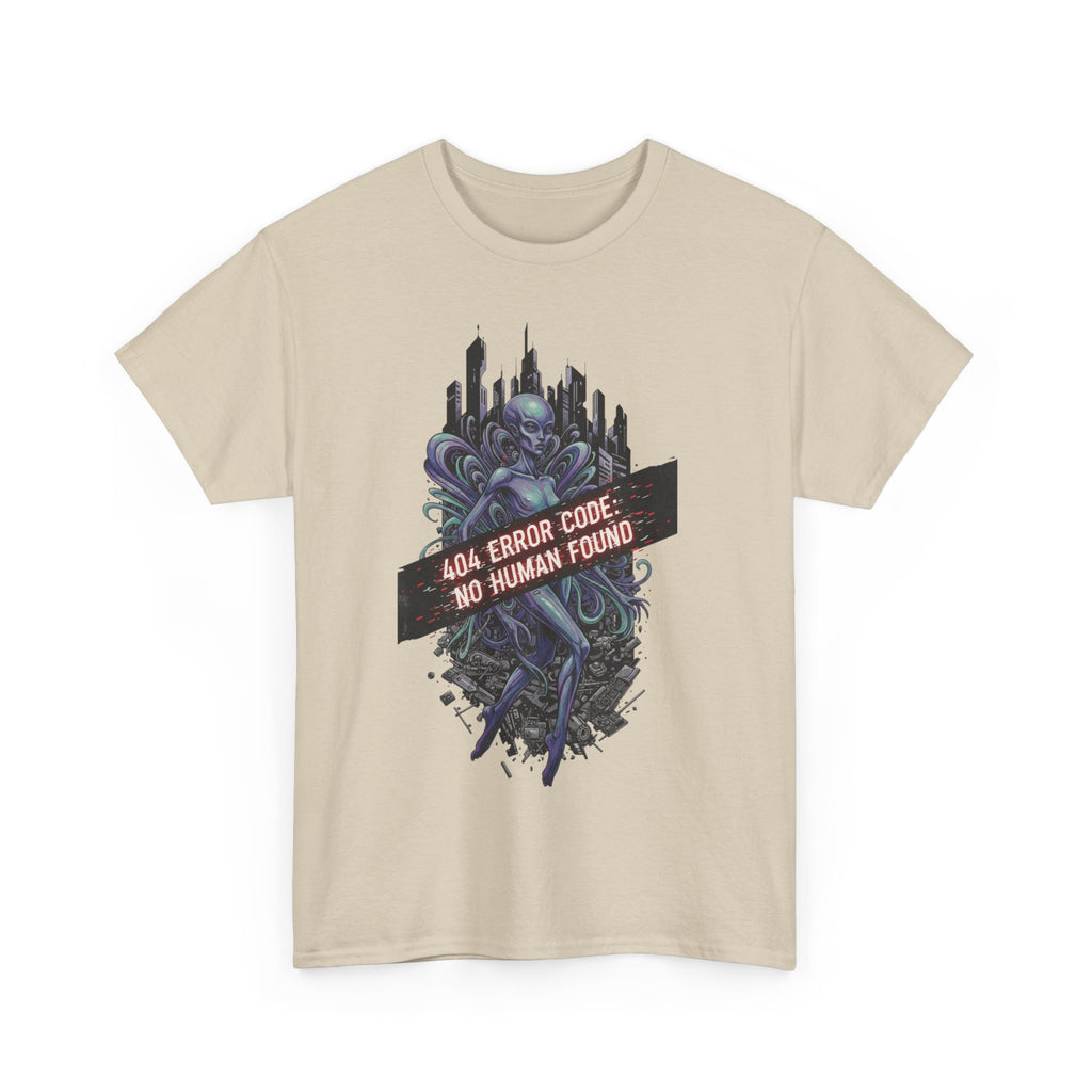 404 Error Code No Human Found Unisex Heavy Cotton Tee