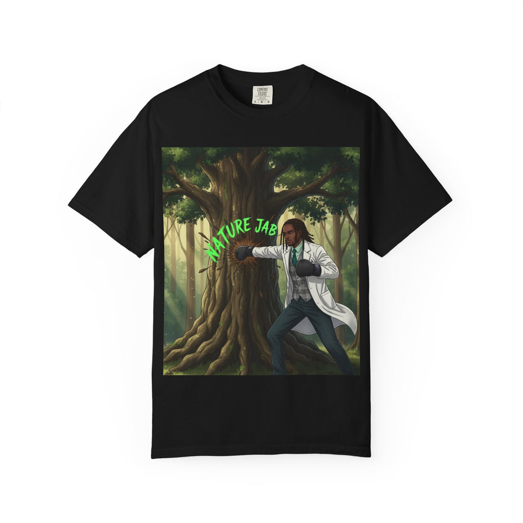 Nature Jab T-Shirt — Forest Martial Artist Graphic Tee