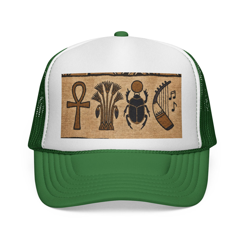 Egyptian Print Trucker Cap