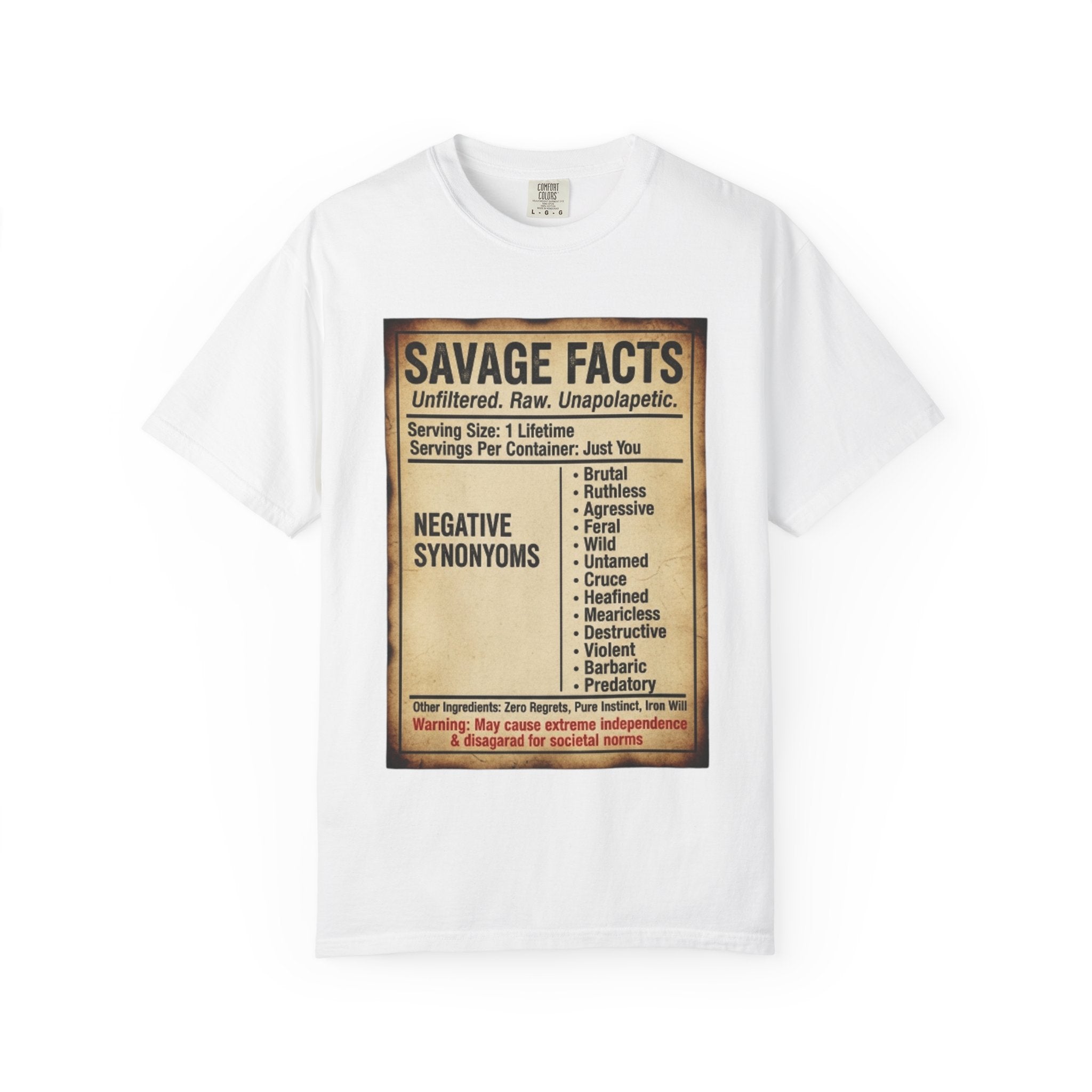 Savage Facts Unisex T-Shirt - Unfiltered & Raw Graphic Tee