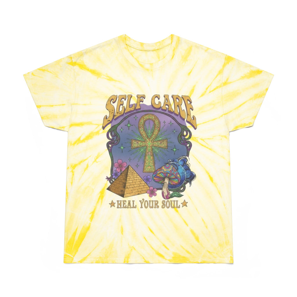 Self Care Tie-Dye Tee - Heal Your Soul