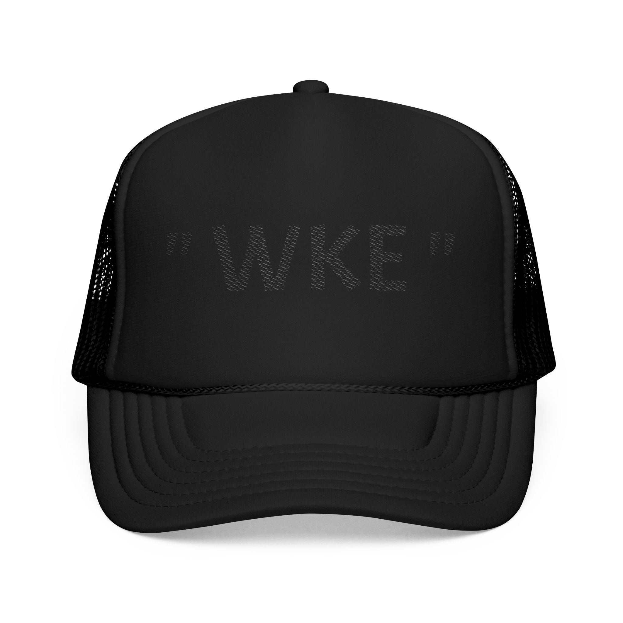 Embroidered Foam Trucker Hat with "WKE" Design