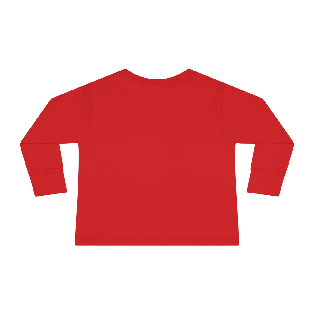 Colorful Elephant Toddler Long Sleeve Tee — Vibrant Safari Animal Shirt for Kids