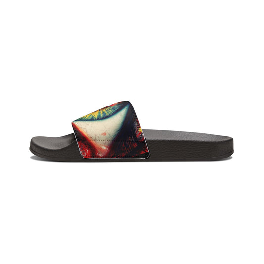WKE WRLD Eye-Catching Sandals for Men - Unique Design, Summer Footwear, Stylish Slides, Perfect for Casual Outings, Beach Days