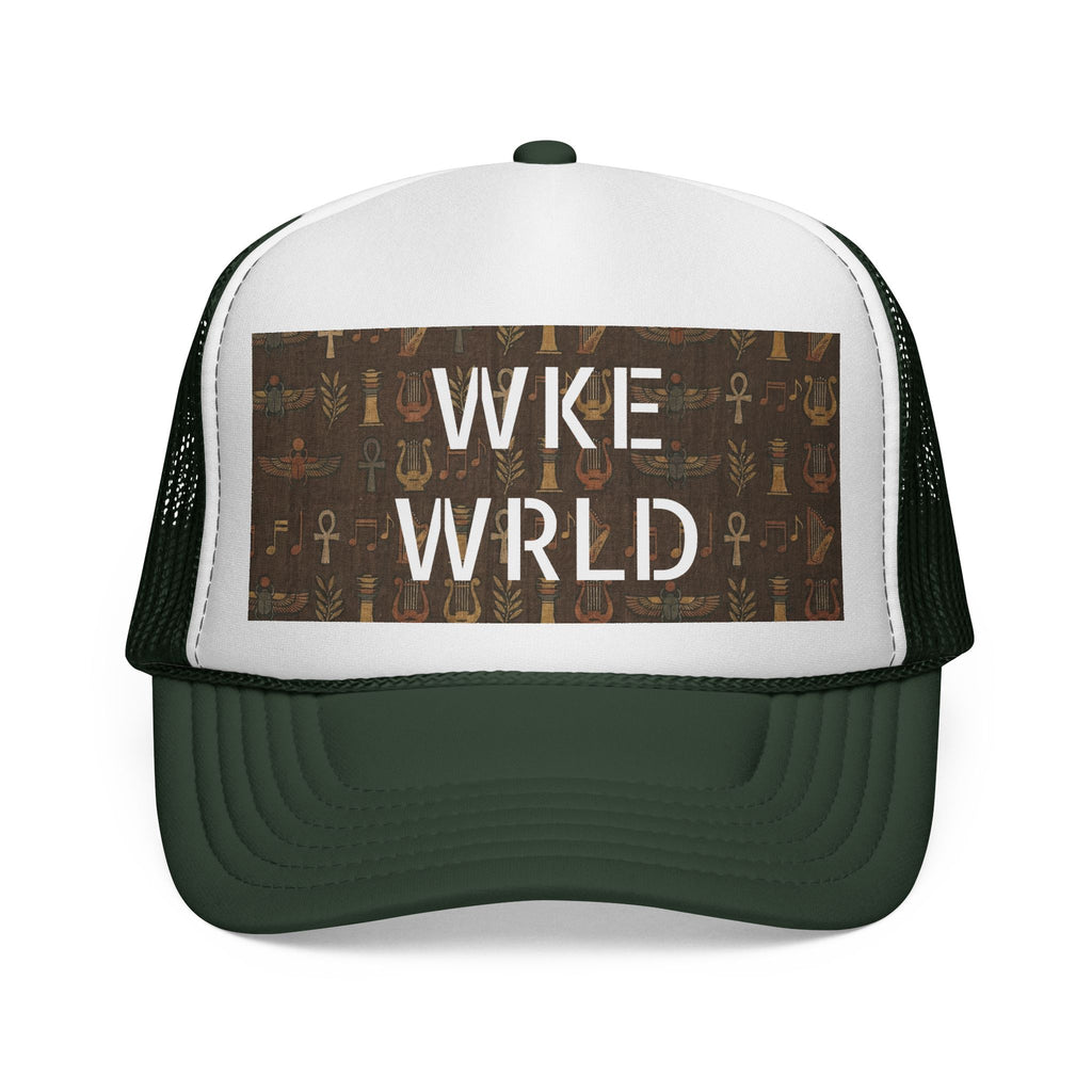 WKE WRLD Egypt Print Trucker Cap
