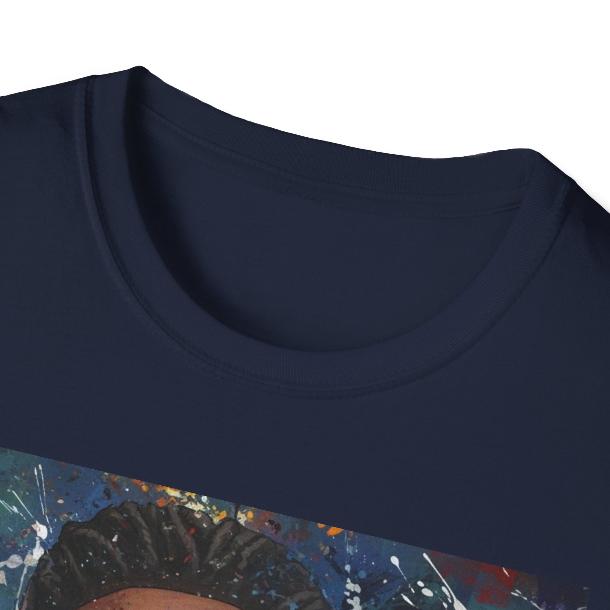 Arcaze Portrait T‑Shirt — Cosmic Musician Artwork