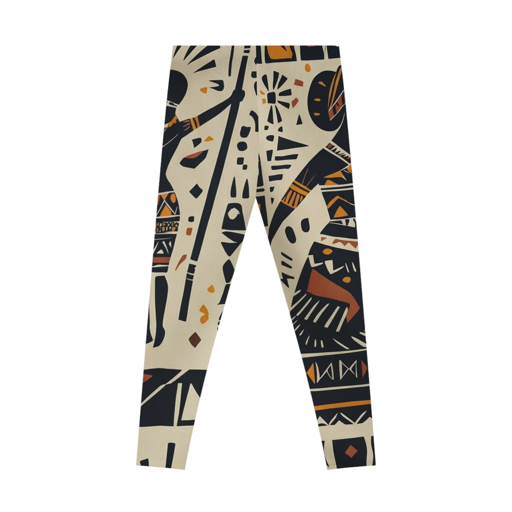 Tribal Silhouette All-Over Print Leggings