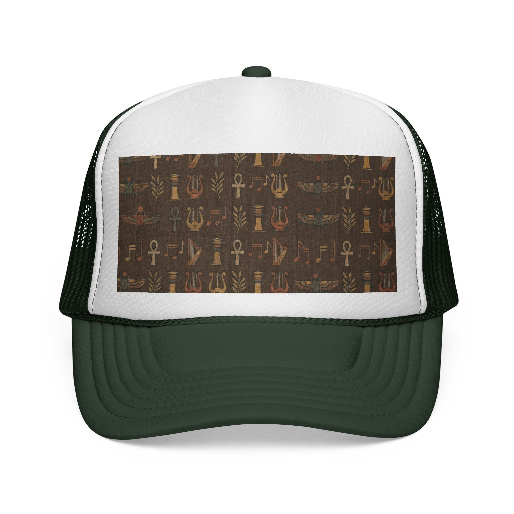 Egypt Print Trucker Cap