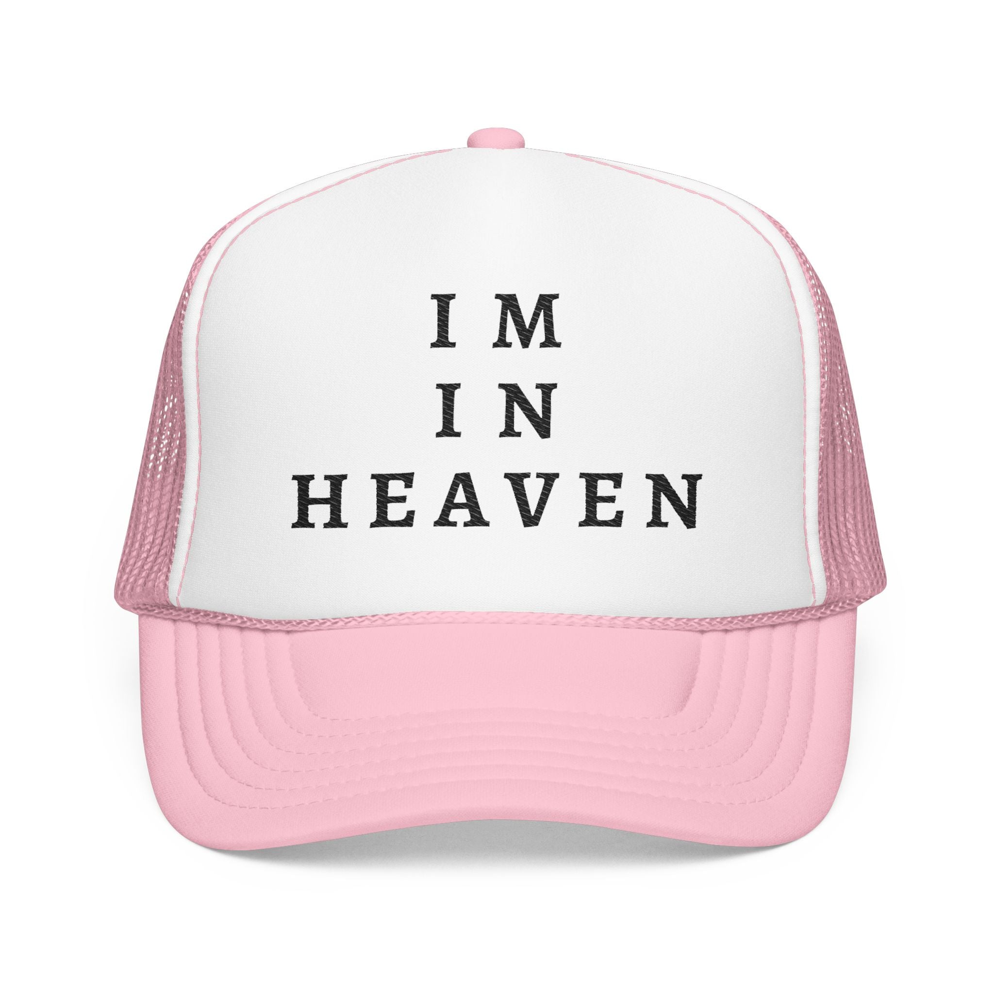 Heavenly Vibes Foam Trucker Hat - Stylish Embroidered Cap