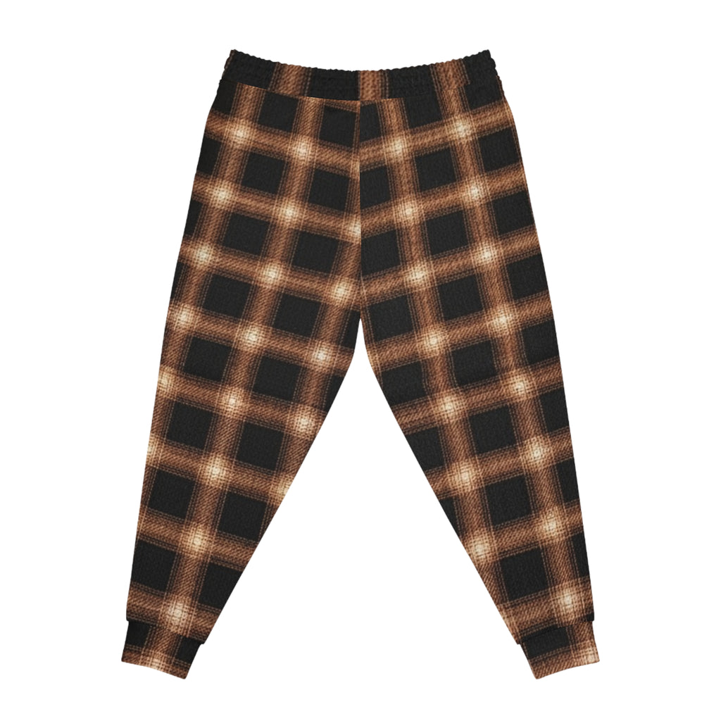 Copper Plaid Pattern Inspired Joggers