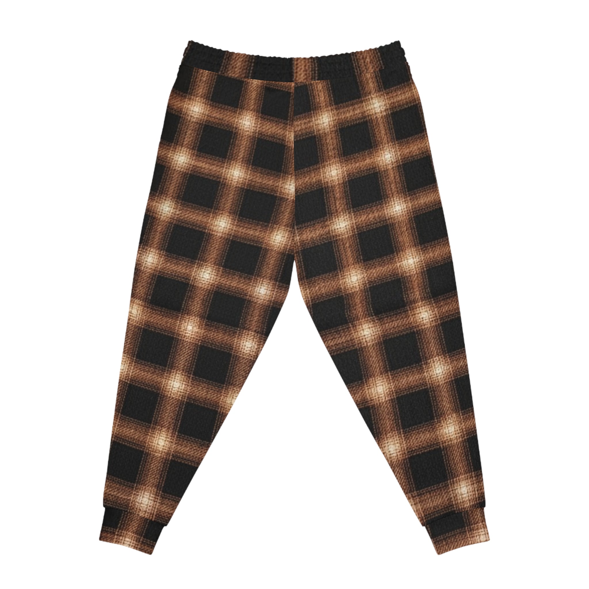 Copper Plaid Pattern Inspired Joggers