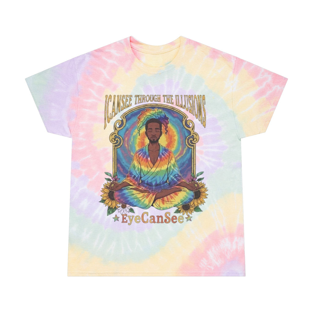 Spiral Visionary Tie-Dye Tee: Eye Can See Graphic T-Shirt