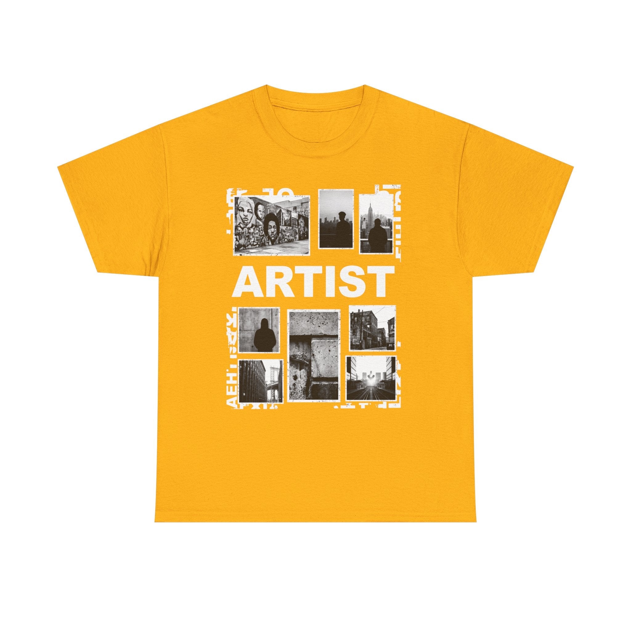Artist Photo Collage Tee — "ARTIST" Graphic T-Shirt