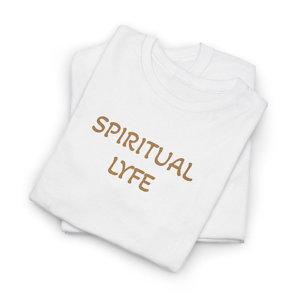 WKE WRLD Spiritual Life Unisex Heavy Cotton Embroidered T Shirt