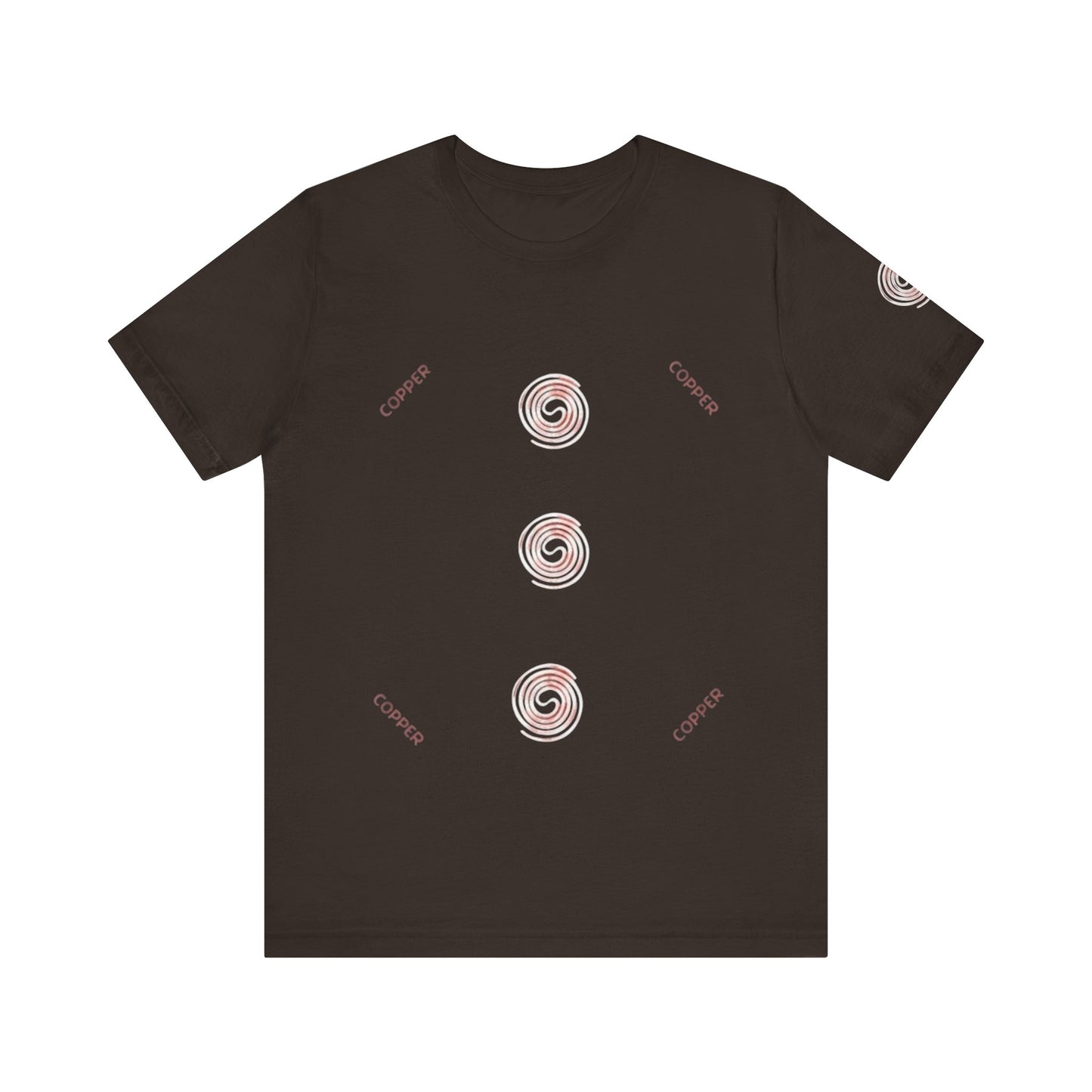 Unisex Casual Copper Tee