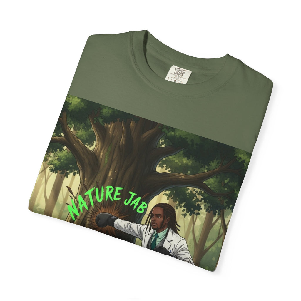 Nature Jab T-Shirt — Forest Martial Artist Graphic Tee